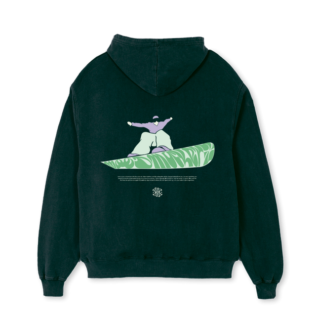 MMSNOW Wild Green Oversized Hoodie.