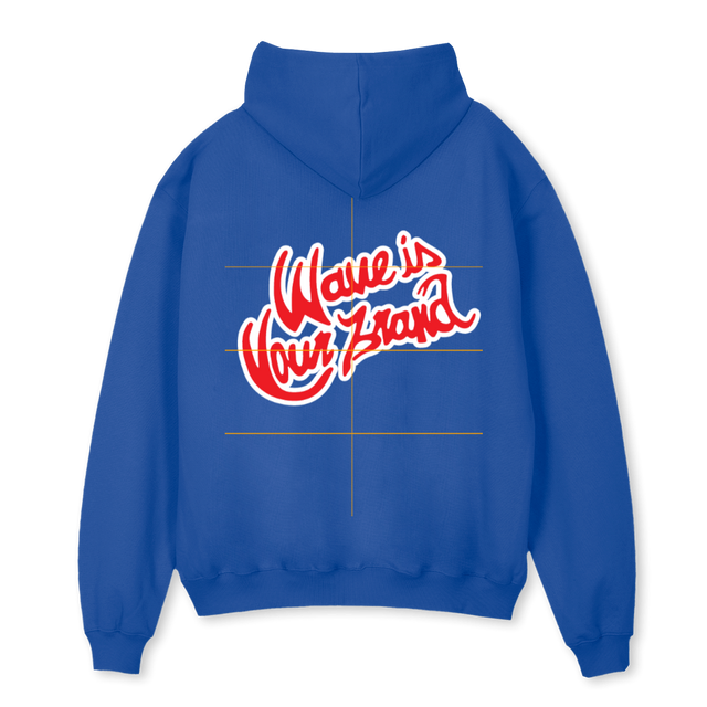 WAVEBRAND Cobalt Blue Oversized Hoodie.
