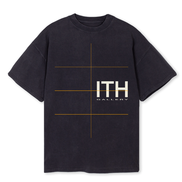ITHMETALTOUR Vintage Black Oversized Tee.