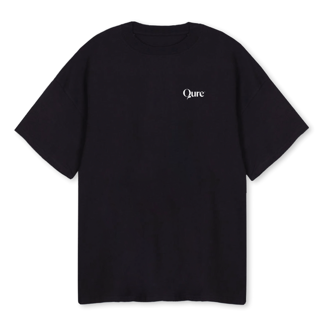 QUREBLACKTSHIRT_2 Black Oversized Tee.