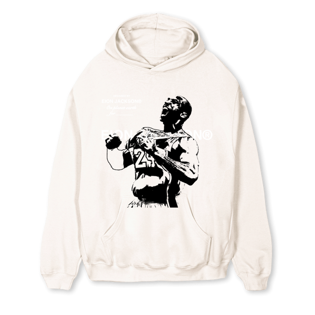 MAMBA Vintage White Regular Hoodie.