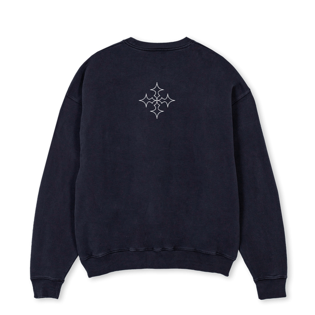 CULTUREVIERENTWINTIG Vintage Black Oversized Crewneck Sweater.
