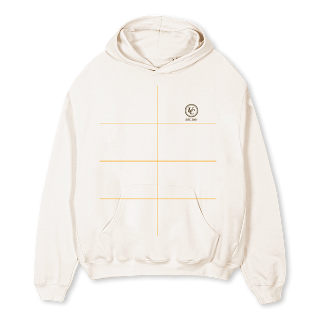 HOODIEARBIA Vintage White Oversized Hoodie.
