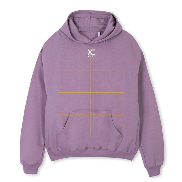 XEN H Purple Oversized Hoodie.