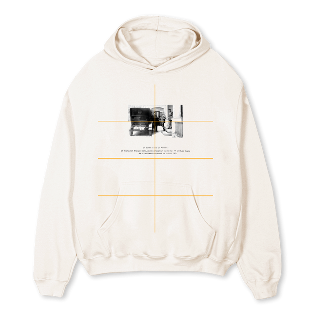 VINTAGEHOODIE Vintage White Oversized Hoodie.