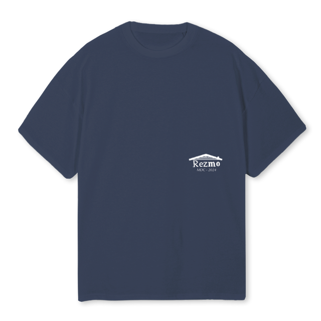 BLUUUU Navy Blue Oversized Tee.