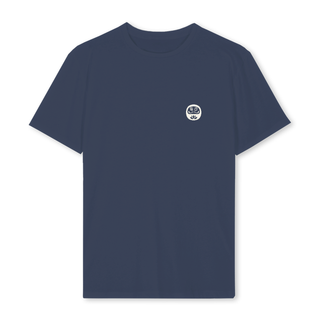 DARUMABLUE Navy Blue Regular Tee.