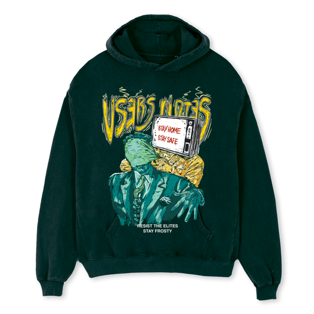 NPCNEWS Wild Green Oversized Hoodie.