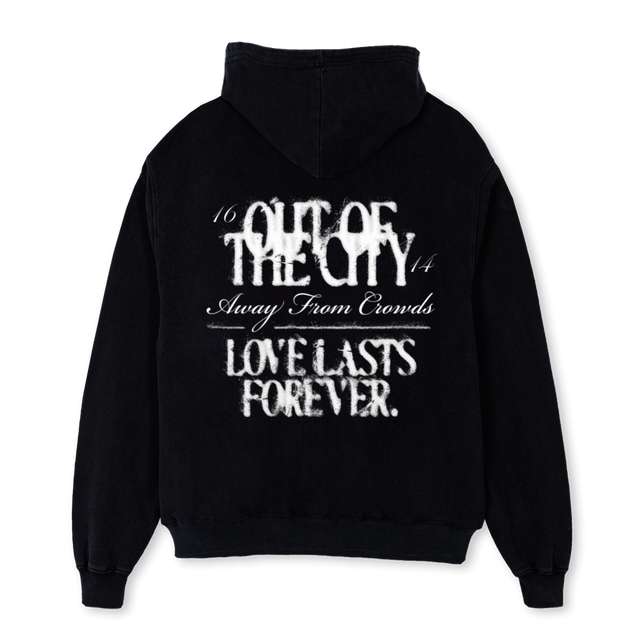 FD Black Oversized Hoodie.