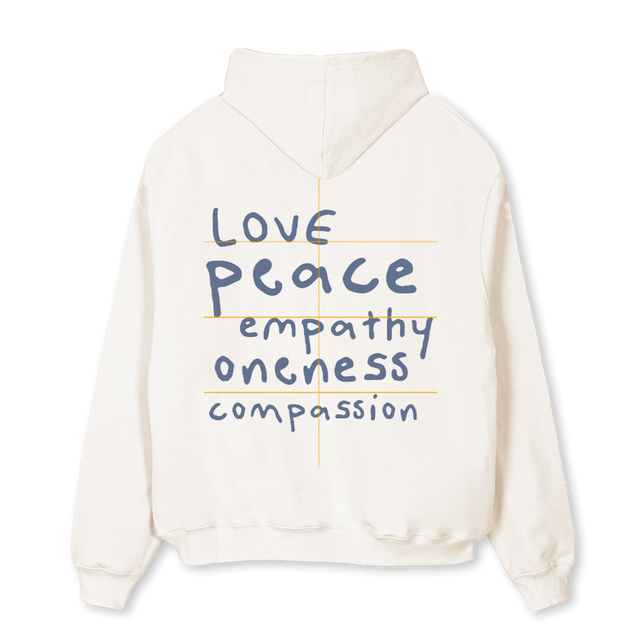 HVWLPEB Vintage White Oversized Hoodie.