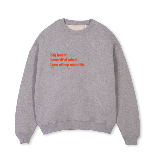 SGMLOR Grey Marl Oversized Crewneck Sweater.