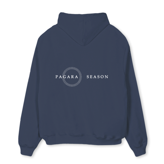 HERCULESNAVYFINALE Navy Blue Oversized Hoodie.