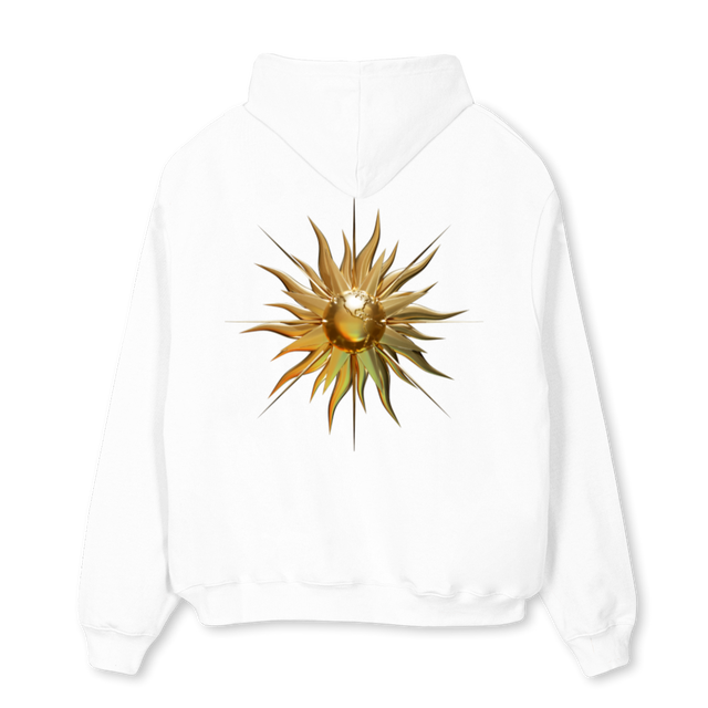 EOCHDWHT White Oversized Hoodie.