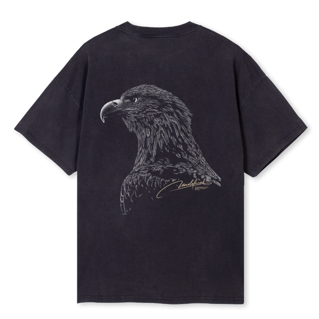 EAGLETSHIRT Vintage Black Oversized Tee.