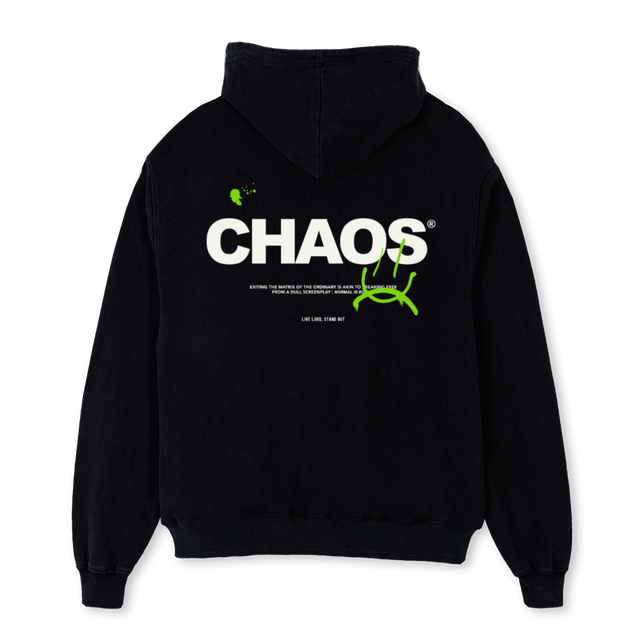 BKHDNIB2 Black Oversized Hoodie.