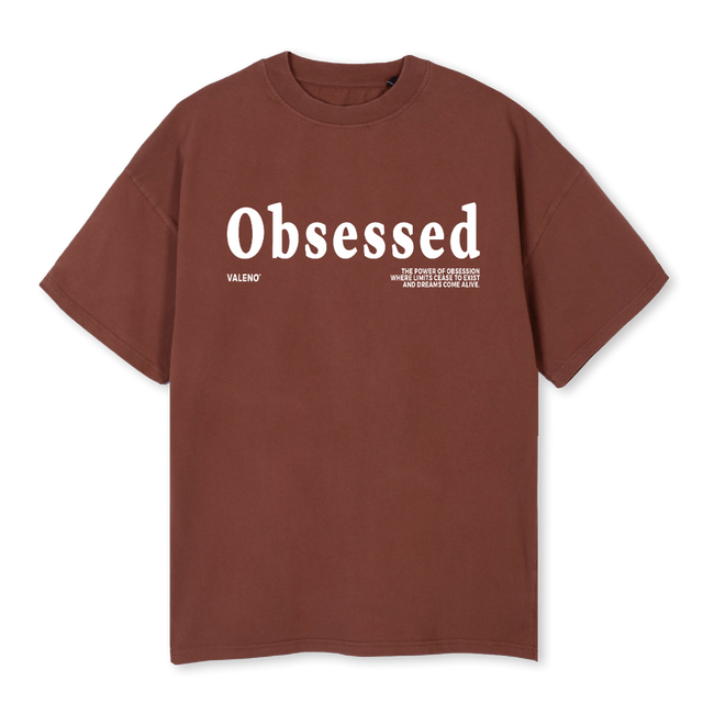 OBSESSEDBROWNTEE Vintage Brown Oversized Tee.