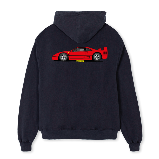 FGRAU Vintage Black Oversized Hoodie.