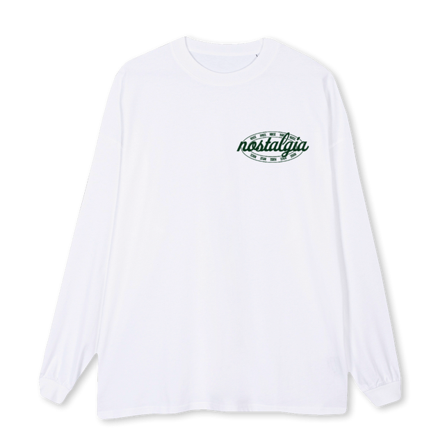 NNSTAMPEDLONGSLEEVE White Oversized LS Tee.