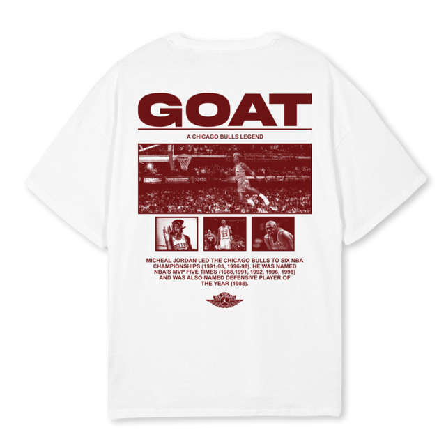 JORDAN White Oversized Tee.