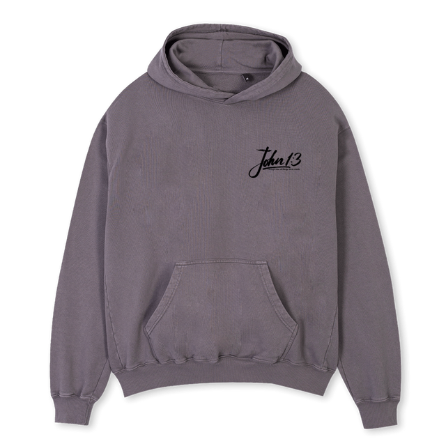 HOPE Pigment Grey Oversized Hoodie.