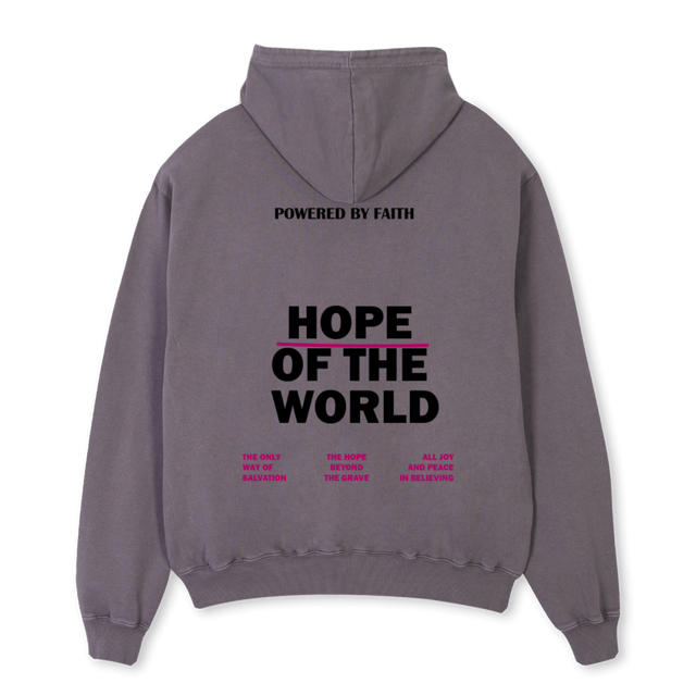 HOPE Pigment Grey Oversized Hoodie.