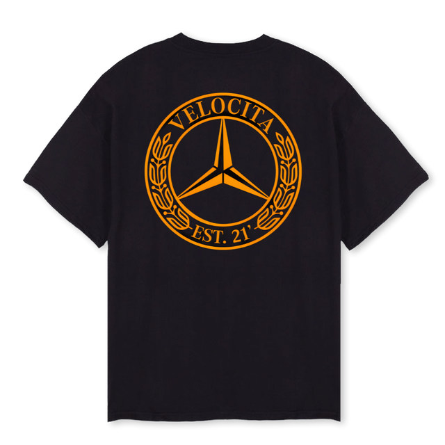 GOLDMERCEDES Black Oversized Tee.