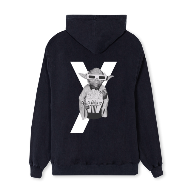 TEAMKLARHEITREG Vintage Black Regular Hoodie.