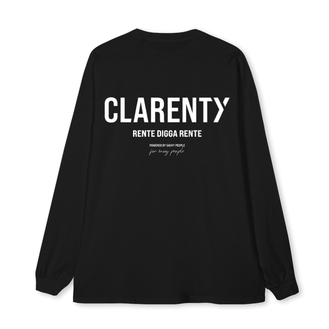 LONGSLX Black Oversized LS Tee.