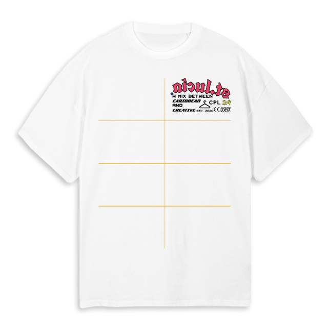 STLUCIA White Oversized Tee.