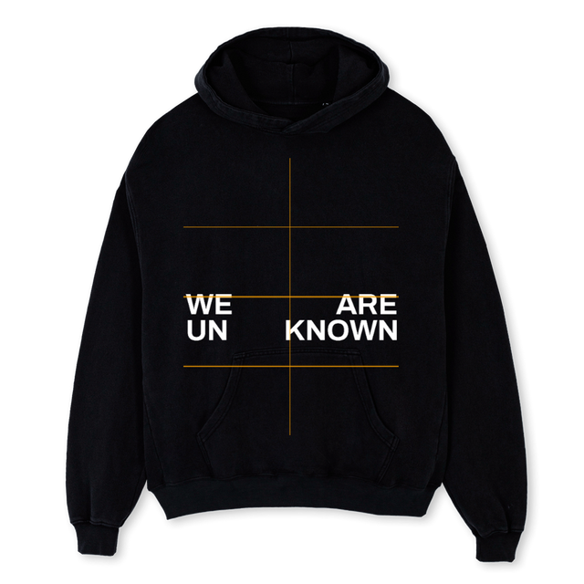 WAUHOODIE Black Oversized Hoodie.