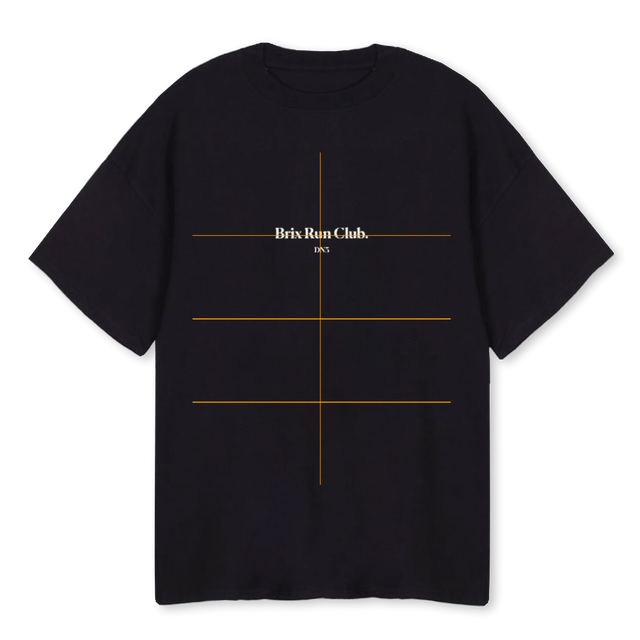 BRCBWT Black Oversized Tee.