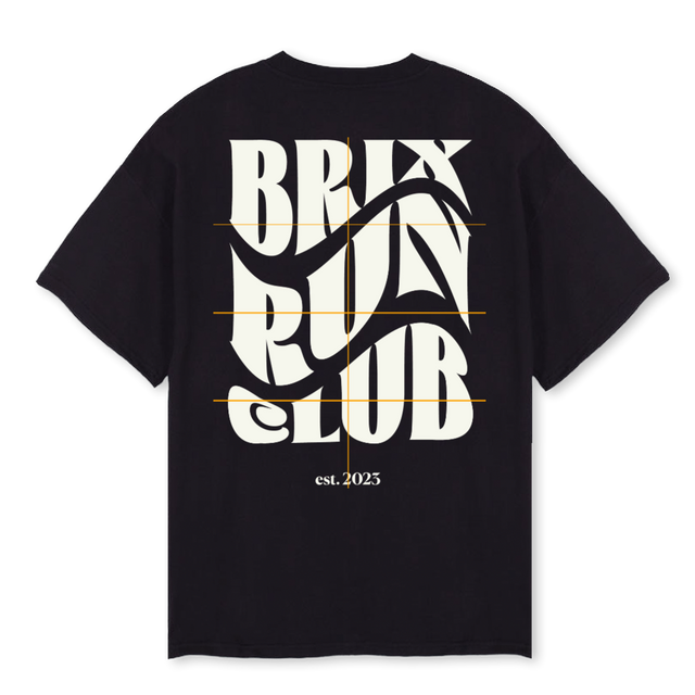 BRCBWT Black Oversized Tee.