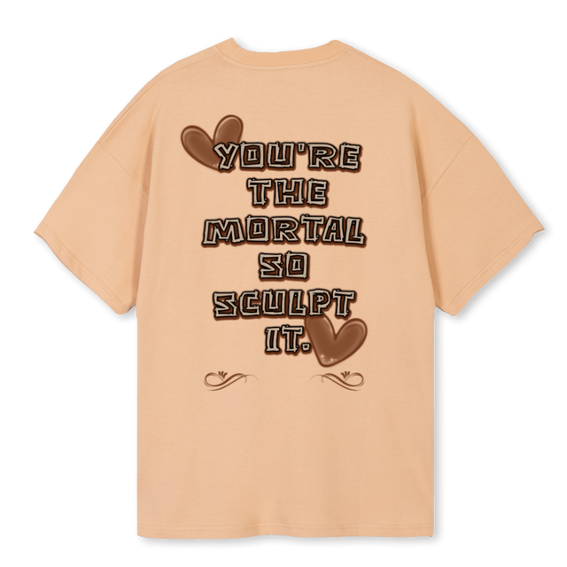 TANMSTEE Sand Oversized Tee.