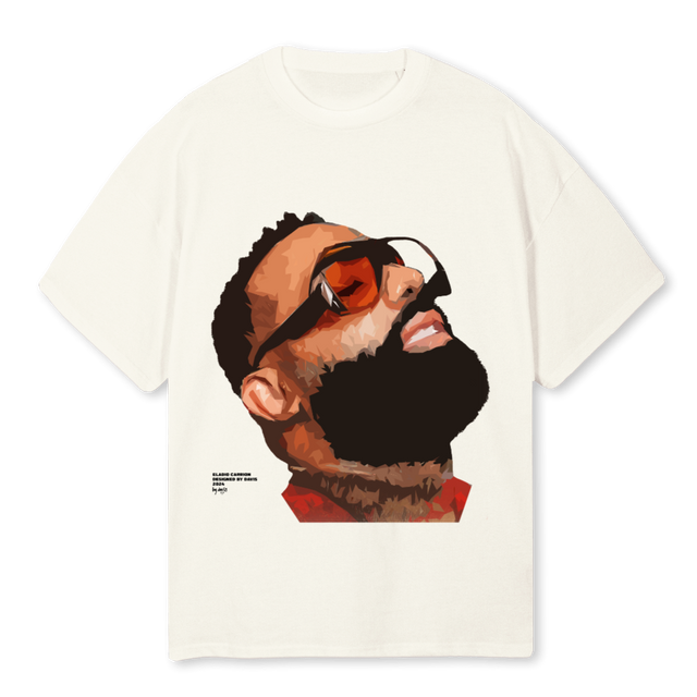 SOLMARIA Cream Oversized Tee.