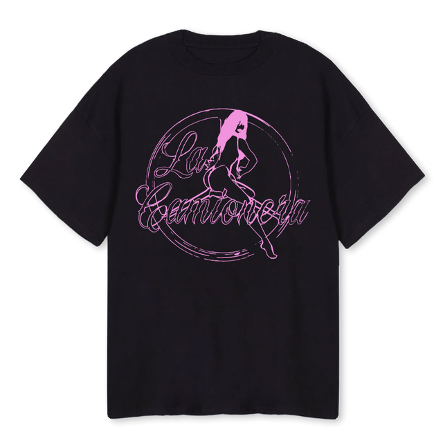 LACAMI Black Oversized Tee.
