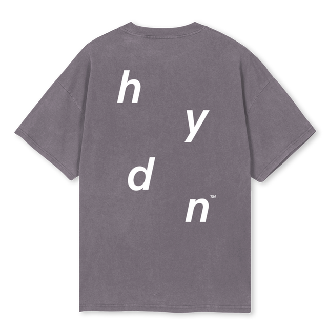 HYDNSAMPLETTWO Pigment Grey Oversized Tee.