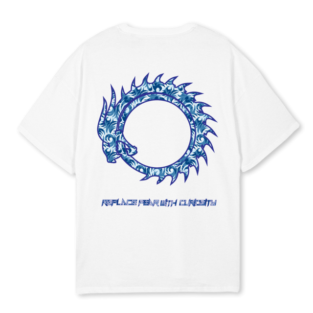 KAZZKI White Oversized Tee.