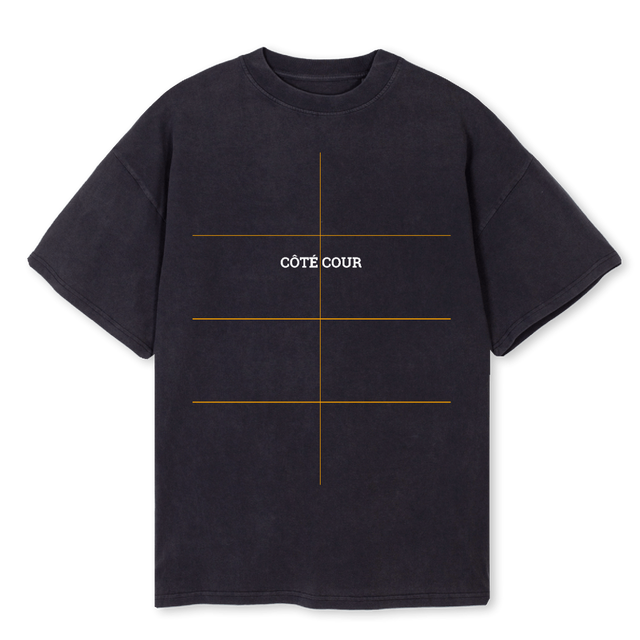 ATHLETIC Vintage Black Oversized Tee.