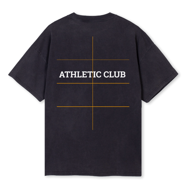 ATHLETIC Vintage Black Oversized Tee.