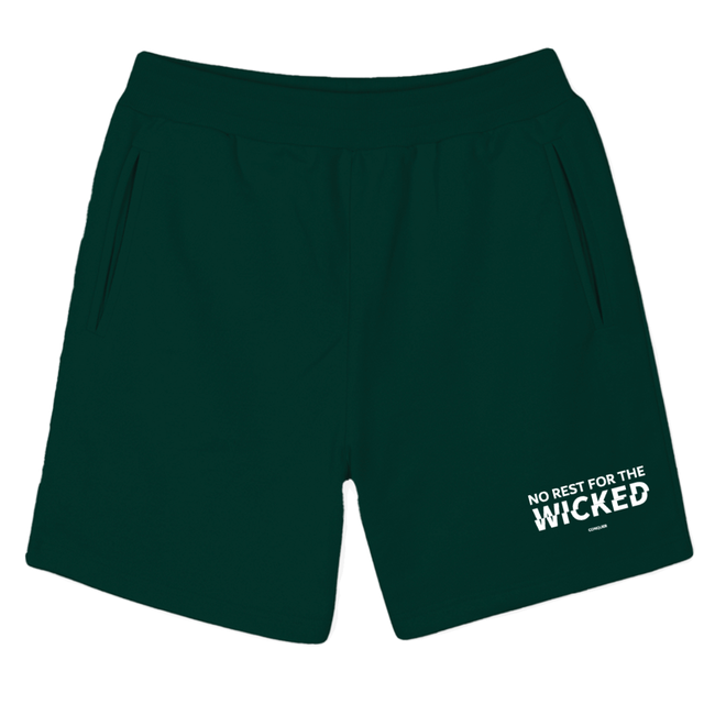 NRFTWFOUR Wild Green Sweatshorts.