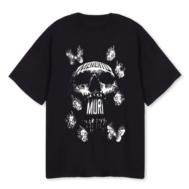 MMNTOMORI Black Oversized Tee.