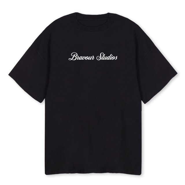 LOUNGWEARTEE Black Oversized Tee.