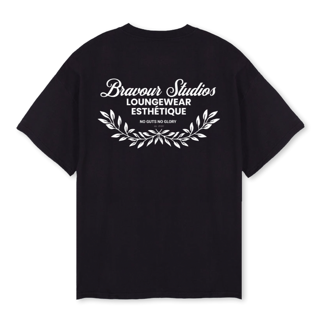 LOUNGWEARTEE Black Oversized Tee.