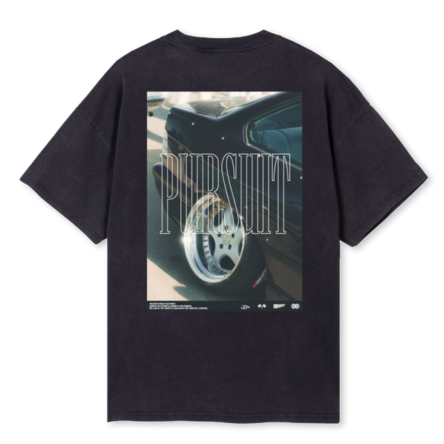PURSUITBLACK Vintage Black Oversized Tee.