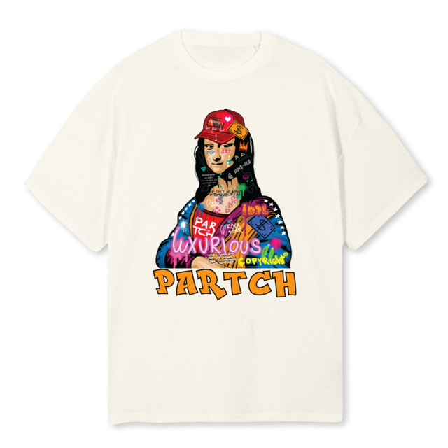 IDOLORGCRM Cream Oversized Tee.