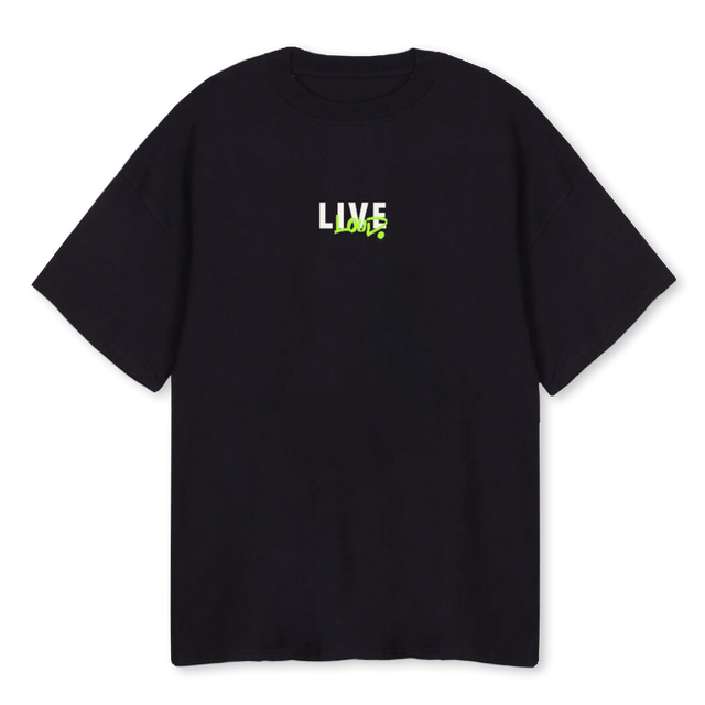 SECONDBKOVNIB Black Oversized Tee.