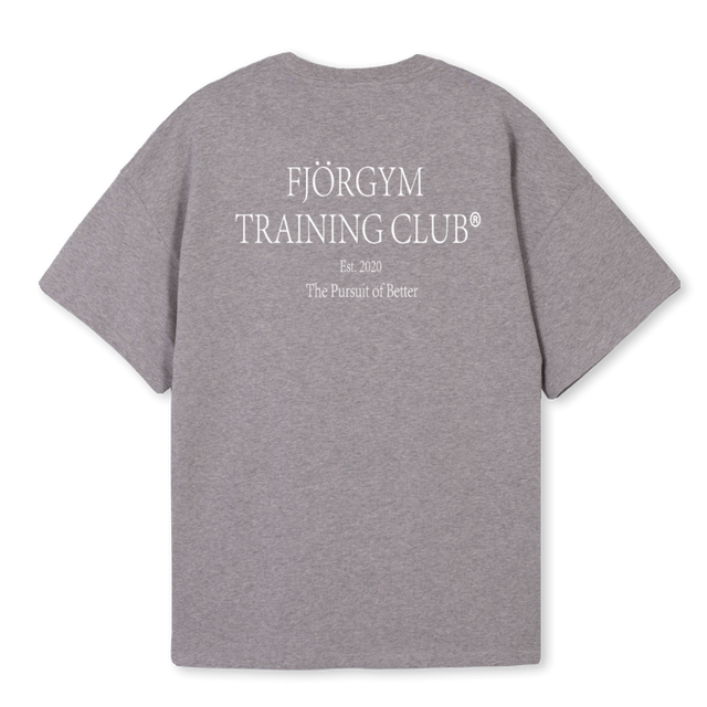 LJHGUYFU Grey Marl Oversized Tee.