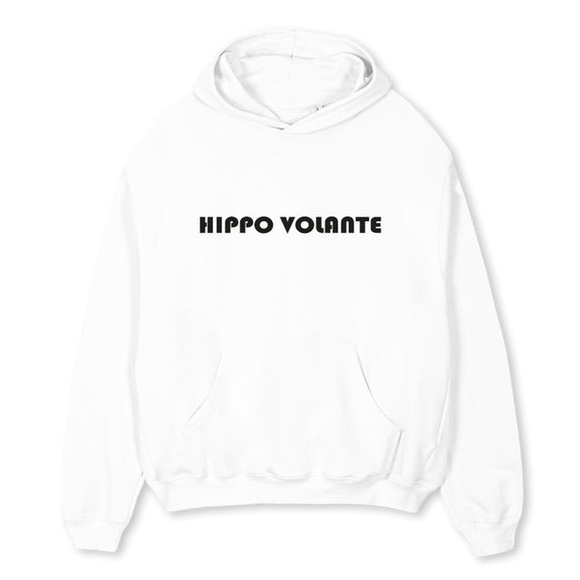 MENHIPPO White Oversized Hoodie.