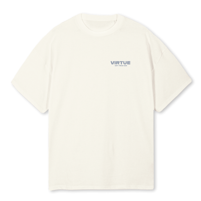 BLURREDVISIONTEE Cream Oversized Tee.