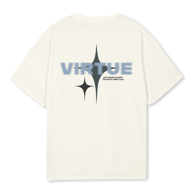 BLURREDVISIONTEE Cream Oversized Tee.